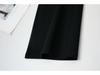 Spring/Autumn Women's High Waist Bell Bottom Knit Pants - Black, Plus Size, Slimming, Fashionable, Loose Fit