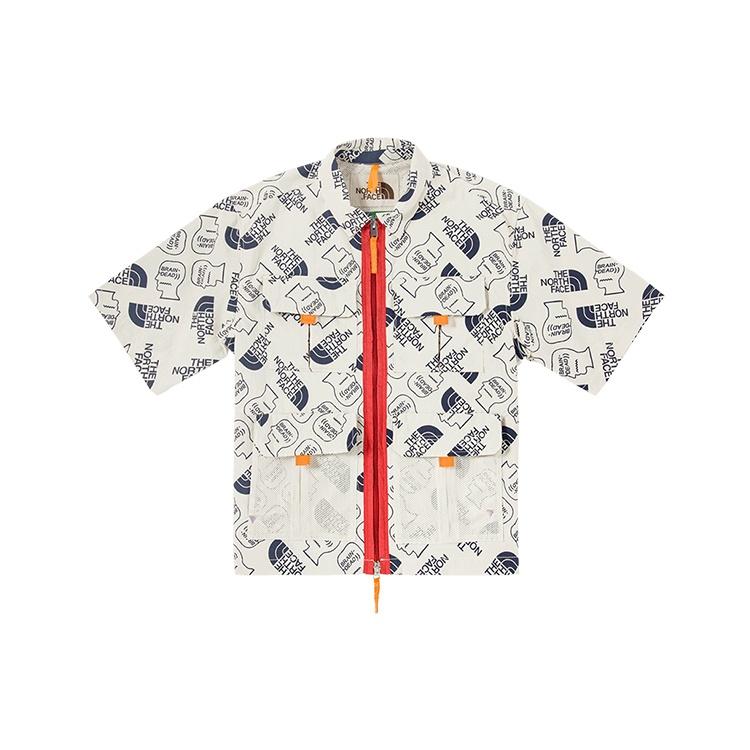 THE NORTH FACE X Brain Dead 76 Boxy Ss Mountain Shirt 'White' Men's 529V-WF4