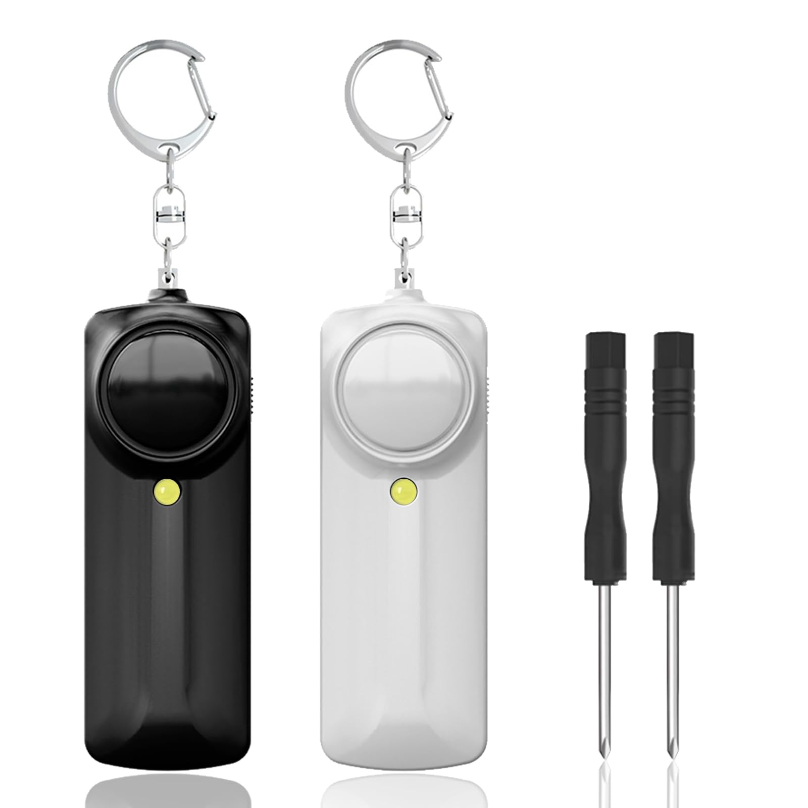 

EvoAce 130dB Loud Security Alarm of Black Illuminated Security Alarm with LED Simple Suitable for Elementary School and School Bag Security Includes