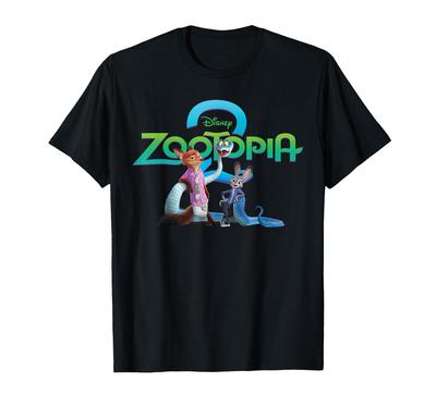 Disney Zootopia 2 Poster Art Nick Judy Gary Logo T-Shirt