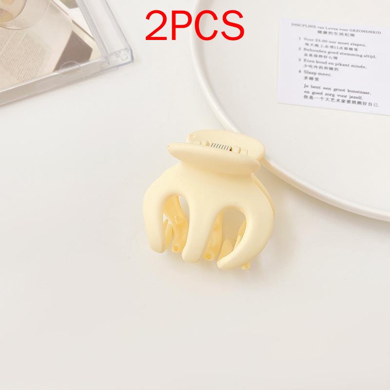 2 ΤΕΜ Premium Σετ Κεφαλών Νέο Γυναικείο Κλιπ Κλιπ Νύχι Μόδας Καφέ Μαύρο Ακρυλικό Μεγάλες Φουρκέτες Claw For Lady Clip Barrette Αξεσουάρ μαλλιών