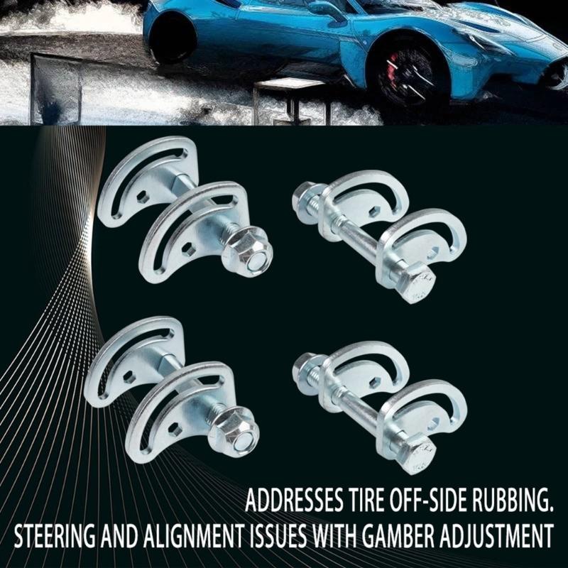 4pcs Upper Control Arm Suspension Set Aluminum Alignment Caster Cambers Set Enhancing Vehicle Stability for Vehicles