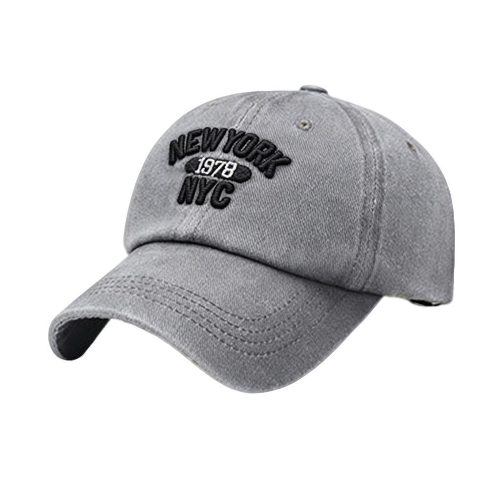 NEW YORK 1978 Embroidery Baseball Cap Washed Snapback Baseball Cap  For Man Women Outdoor Sports