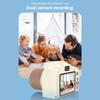 Kids Mini Camera Long Lens Cartoon Toys For Girls Boys Birthday Gifts 1080P 2.4 Inch Screen Photo Record Life Child Camera Toys