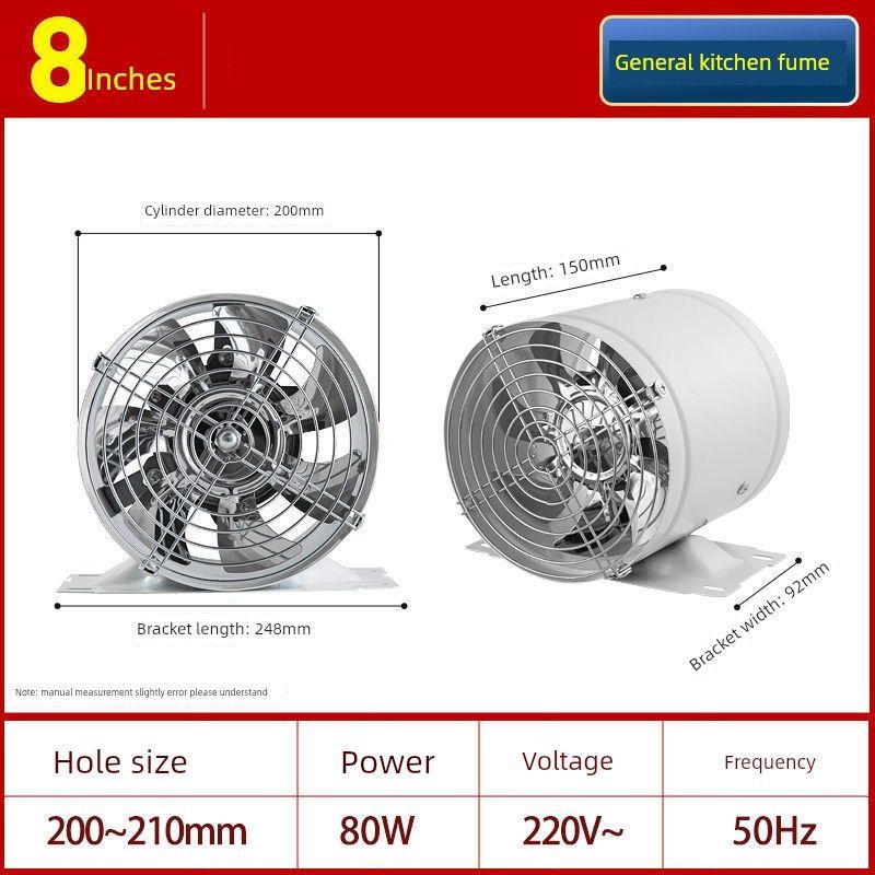 Exhaust Fan Ventilating Fan Kitchen For Home Ventilator High Power Range Hood Exhaust Fan Strong Exhaust Fan Commercial