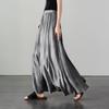 Artistic style umbrella skirt, 2026 summer thin, fashionable, loose, versatile, slimming, medium to long A-line skirt