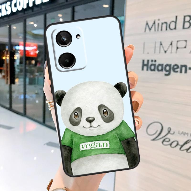Vegan Pattern Case For Realme 15 Pro 14 13 11 12 Pro Plus GT7 GT6 C55 C51 C53 C35 C33 C61 C65 C67 C71 C75