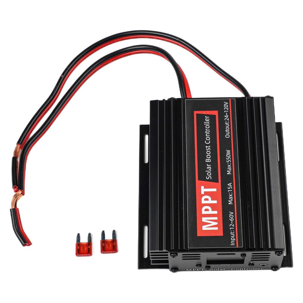 For MPPT For Solar Boost Controller 15A 550W for 12V 50V Input 24V 36V 48V 72V Output Lithium and Acid Support