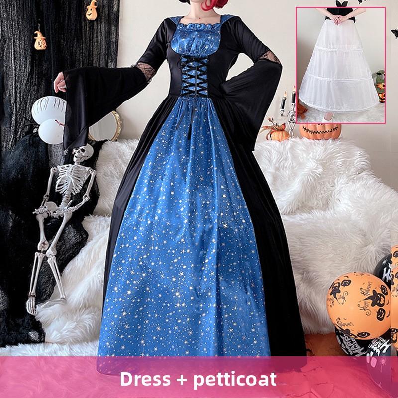 J-yuefang Witch Costume Dress Polyester M-XXL Halloween Cosplay