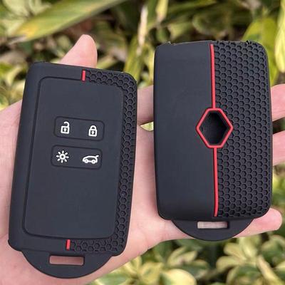Für Renault Captur Koleos Kadjar Zoe Arkana Dongfeng Correga Schlüssel Set Correga Karte Silikon Auto Waben Schlüssel Abdeckung