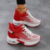 Women's Air Cushion Sneakers Fashion Breathable Mesh Casual Sports Shoes Non-slip Knitted Walking Footwear Height-increasing
