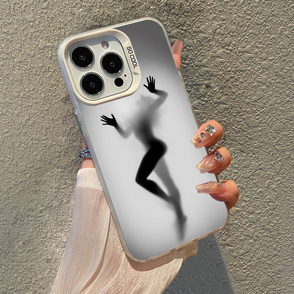 

Hazy Shadow Girl Phone Case For IPhone 17 16 15 14 13 12 11 Pro Max X XR XSMAX 8 7 Plus Candy Matte Shockproof Back Cover iphone13pro