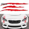 Removable Auto Decor 2Pcs Claw Mark Decals for Cars, Headlight Car Sticker, Stripes Waterproof Paint Protection Film Scratch Decal Sports Cars