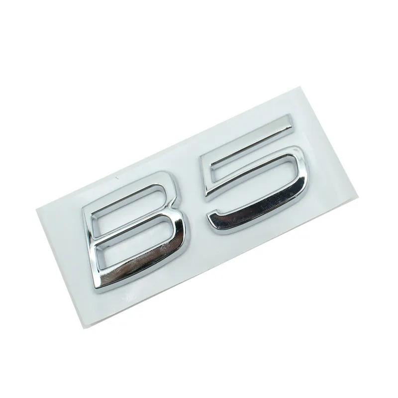 1 Stück 3D ABS Silber Schwarz Auto Heckklappe Buchstaben Logo Emblem Abzeichen Aufkleber Für Volvo B3 B4 B5 B6 Auto Styling Zubehör