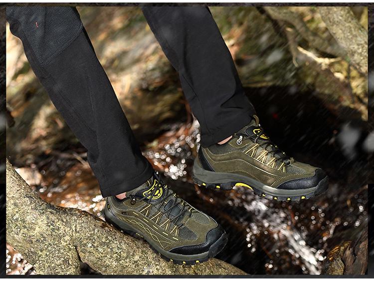 Vodotěsné protiskluzové trailové běžecké a turistické boty - Pánská a dámská prodyšná outdoorová obuv