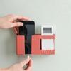 Adhesive Wall Mounted Phone Charging Stand with Remote Control Storage Box for Bedside, No Drill Installation