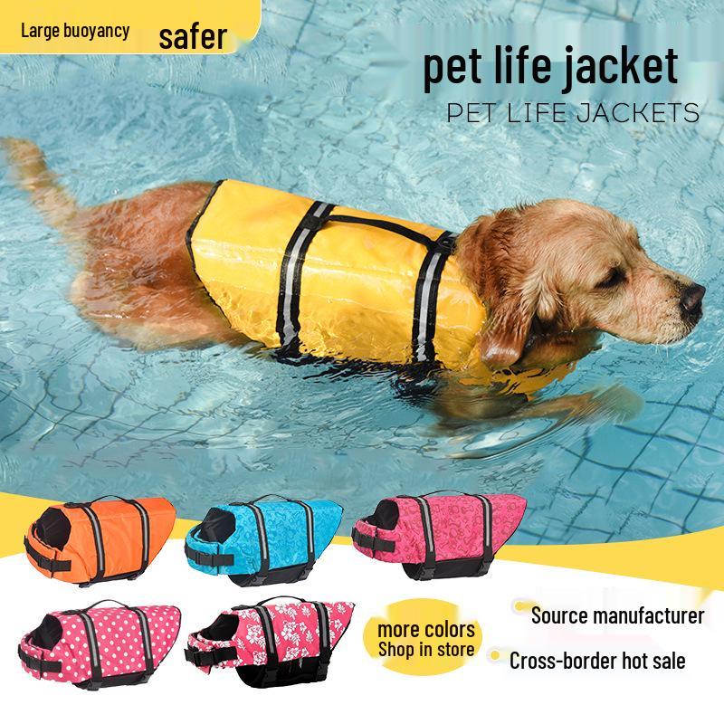 Pet Life Jacket for Large Dogs - Summer Swimsuit for Golden Retrievers