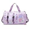 Holographic Glamour Duffel Bag Women Fitness Training Gym Handbag Waterproof Yoga Bags Wet Dry Separation Swimming Travel Tote