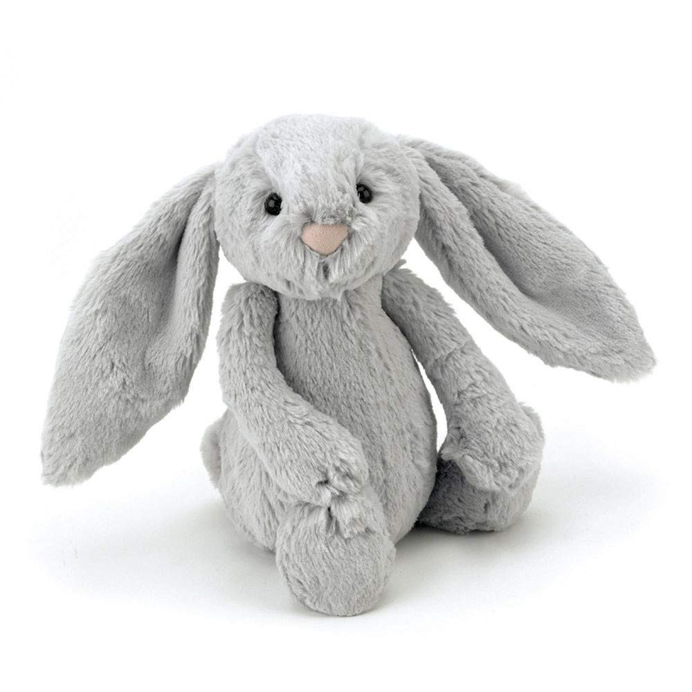 

Jellycat Bashful Bunny M плюшевый кролик сидя высота 20 см серебристый