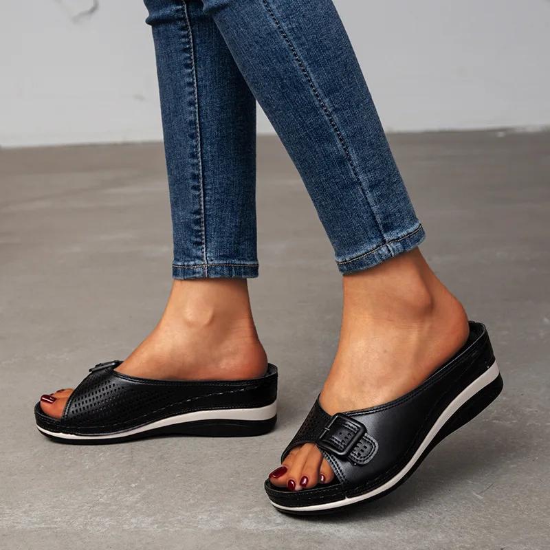Fashion Sandals Summer New Women's Platform Wedge Heel Casual Fashion Women's Shoes Outdoor Beach Comfortable Shoes