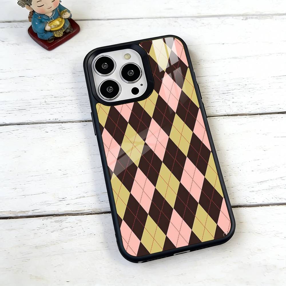 plaid background Phone Case For iPhone17,16,15,14,13,12,11 Plus,Pro Magnetic with Magsafe Wireless Charging