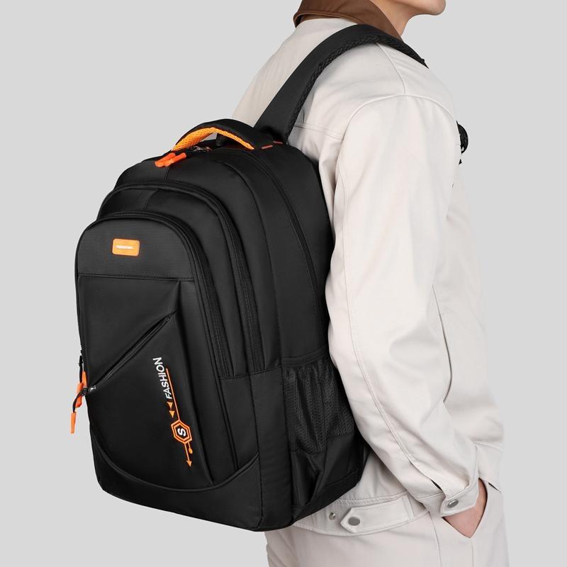 Unisex Rucksack, Trendiger Koreanischer Stil Rucksack mit Mehreren Fächern, Leicht Wasserdicht Großes Fassungsvermögen