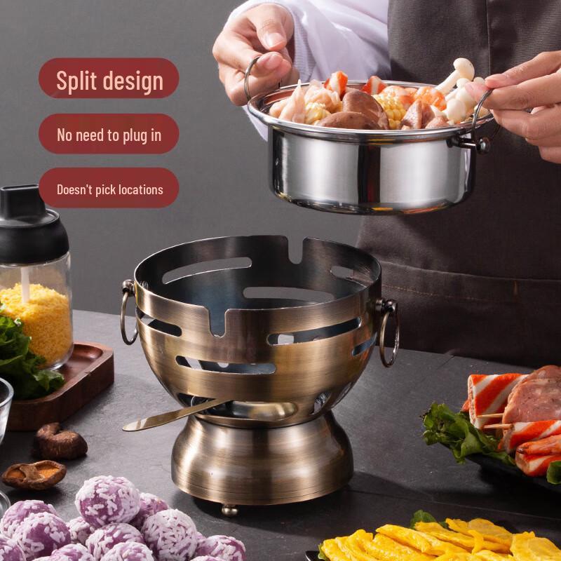 Chu Fang An Vintage 304 Stainless Steel Alcohol Hot Pot