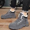 Men Super Thick Fleece Lined Snow Boots Outdoor Hiking Warm Winter Cotton Shoes