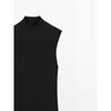 Masimodutti Midi Length Combination Knit Dress