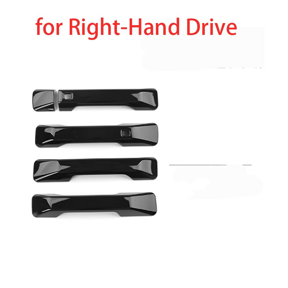 Car Carbon Fibre/Black Style ABS Touch/Button-Model Exterior Door Handle For Hyundai Santa Fe MX5 2024 2025LHD/RHD Exterior Trim
