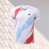 Quick-Dry Badminton Shirt Unisex Short Sleeve Sport Tee Breathable Competition Top Training