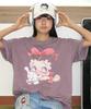 RONRON Betty Boop Pigment Ribbon Over Fit T Shirt Purple