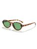 New Fashion Narrow Oval Sunglasses Tortoiseshell Accent UV Blocking Street Style Shades For Ladies KJ113