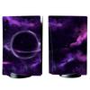 Autocolante Personalizate PlayVital pentru Consola PS5 Ediția cu Disc, Controller PS5, Stație de Încărcare, Căști și Telecomandă Media [Purple Deep Space]