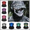 Cycling Face Mask Riding Scarf Breathable Skull Print Neck Gaiter Women Bandana Headwear Headband Snood Hiking Mask Balaclava