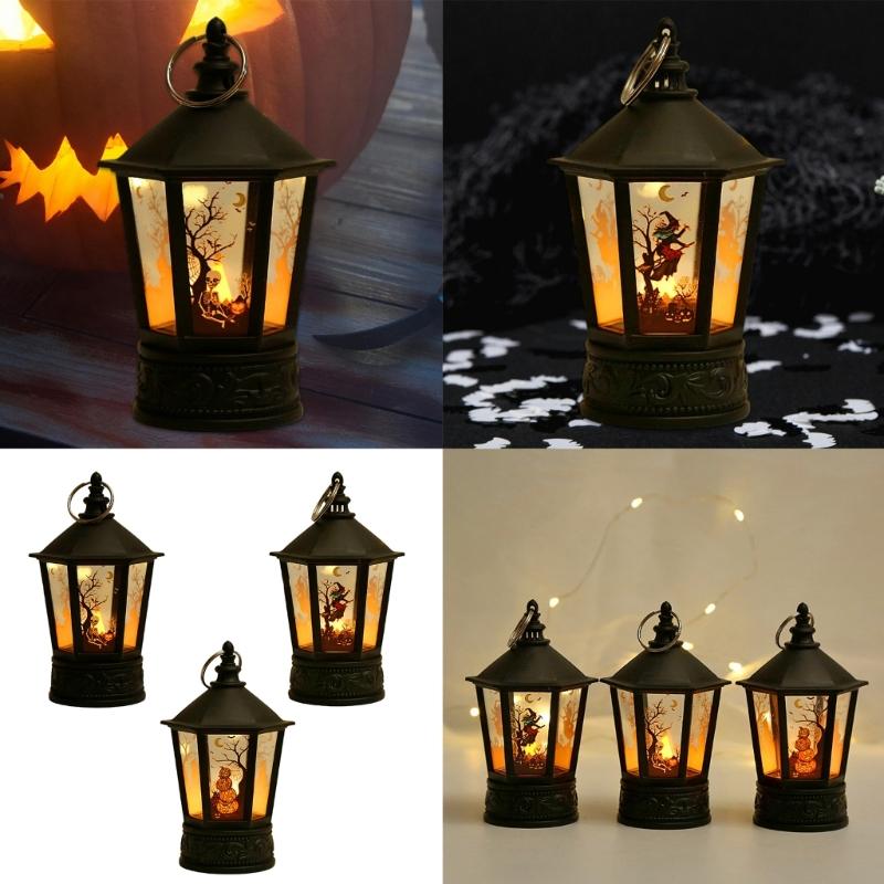 Festival Halloween LED Pumpkin Hand Lamp Halloween Pumpkin LED Hand Lamp with Designs for Celebratory Event Lighting