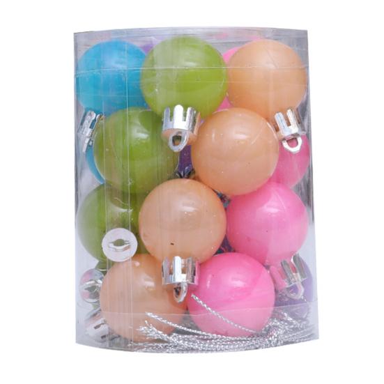 Christmas Ball Ornaments Colored Xmas Tree Hanging Balls Shatterproof Plastic Baubles for Holiday Party Decoration