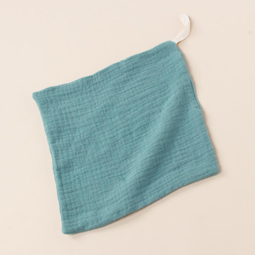 Baby Soft Cotton Muslin Handkerchief with Lanyard