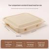 Youheyoumi Biodegradable Corn Starch 4-Compartment Lunch Boxes
