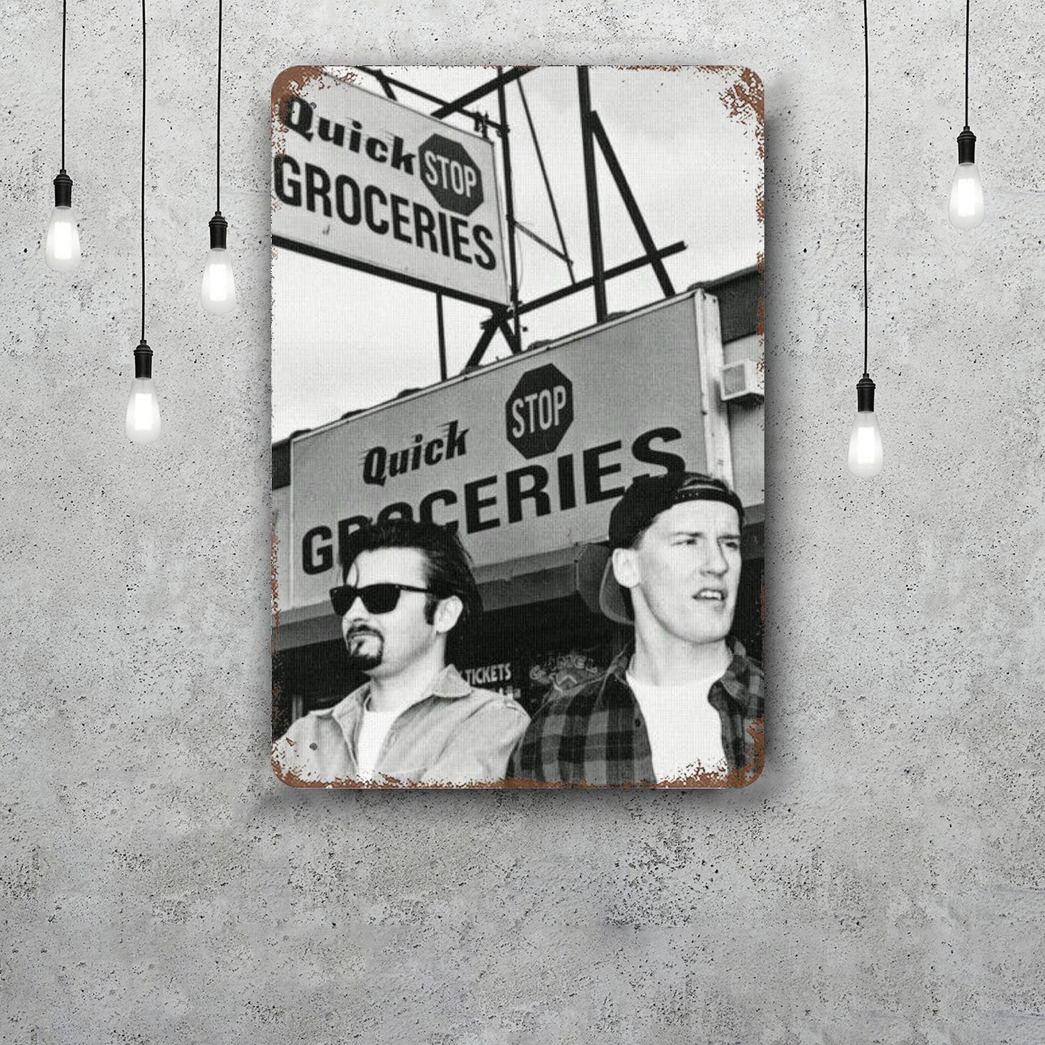 

clerks Retro Vintage Tin Sign Poster Decorative Plaque Metal Plate Wall Decor 20x30cm（7.8x11.8inch）