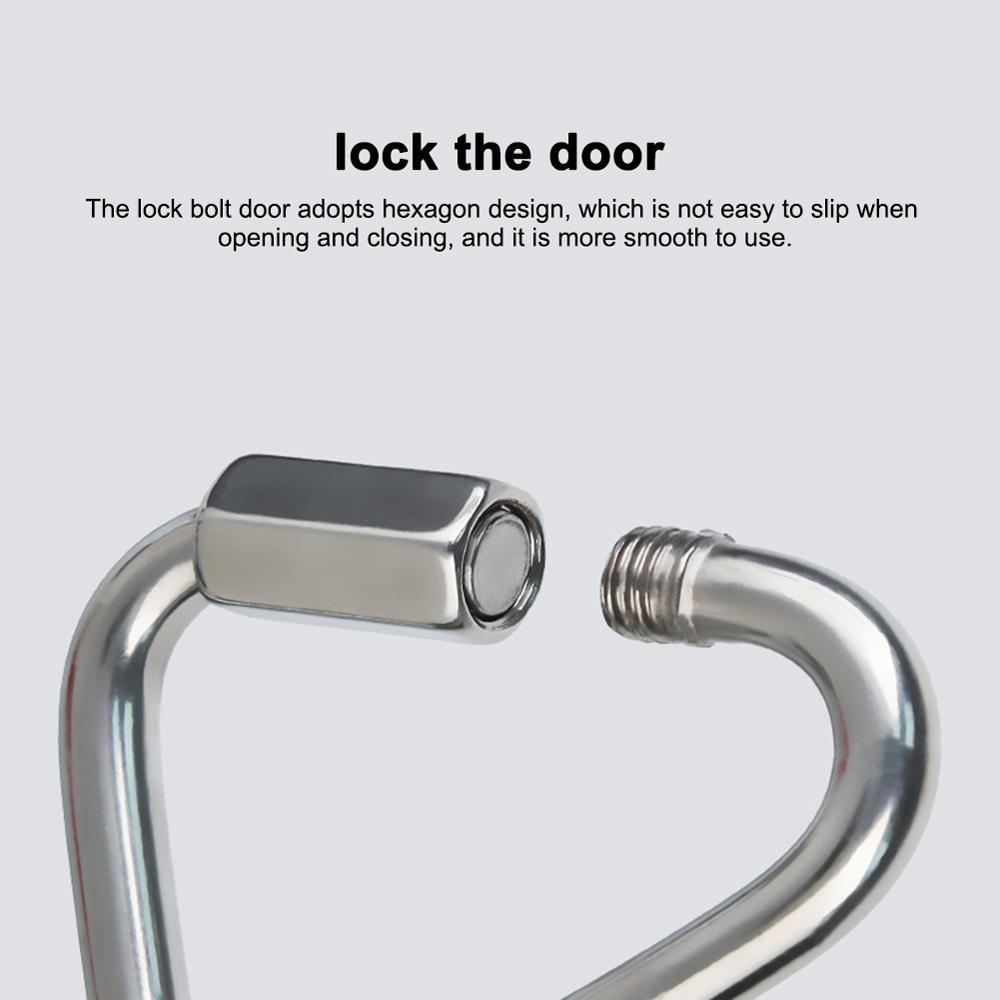 Buckle Mountaineering Snap Clip Fast Hook Triangle Carabiner Climbing Buckle Safety Connection Lock