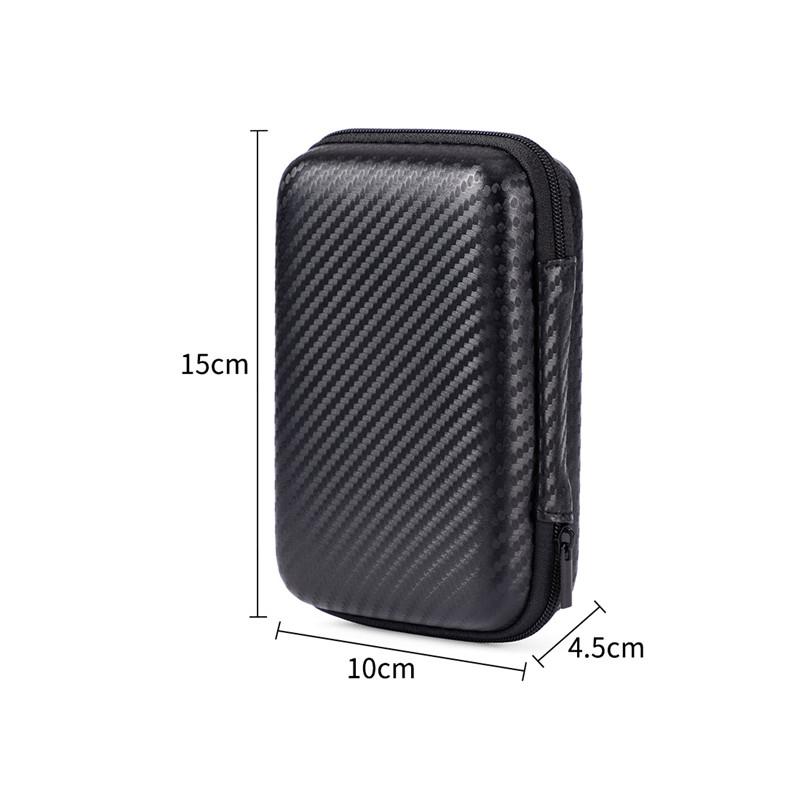 1/2pcs Portable Eva Storage Bag Zipper Pouch Mobile Phone Charger Protection Bag Mobile Hard Disk Bag U Disk Data Cable Storage