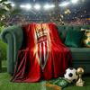 As Monaco Crest Throws Blanket Flannel Blankets Plush for Couch Bed Gifts for Men Women Travel picnic blanket Christmas fan gifts
