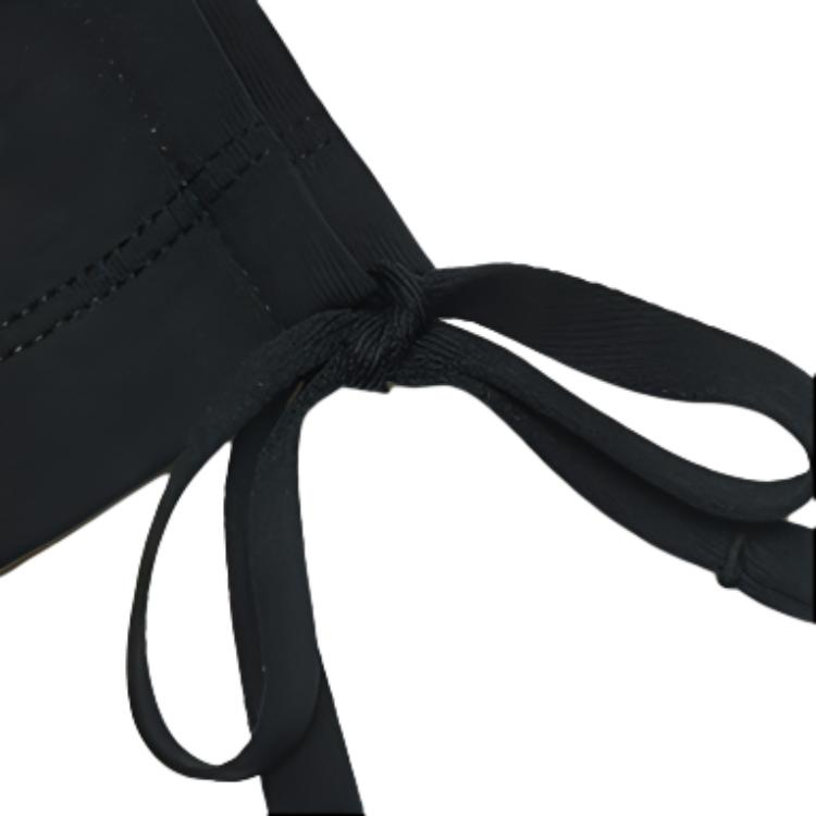 FILA Fusion Logo Vintage Football Embroidery Pattern Crew Neck Pullover Casual Short Sleeve Regular T-Shirt Women Tops Black T11W423102ABK