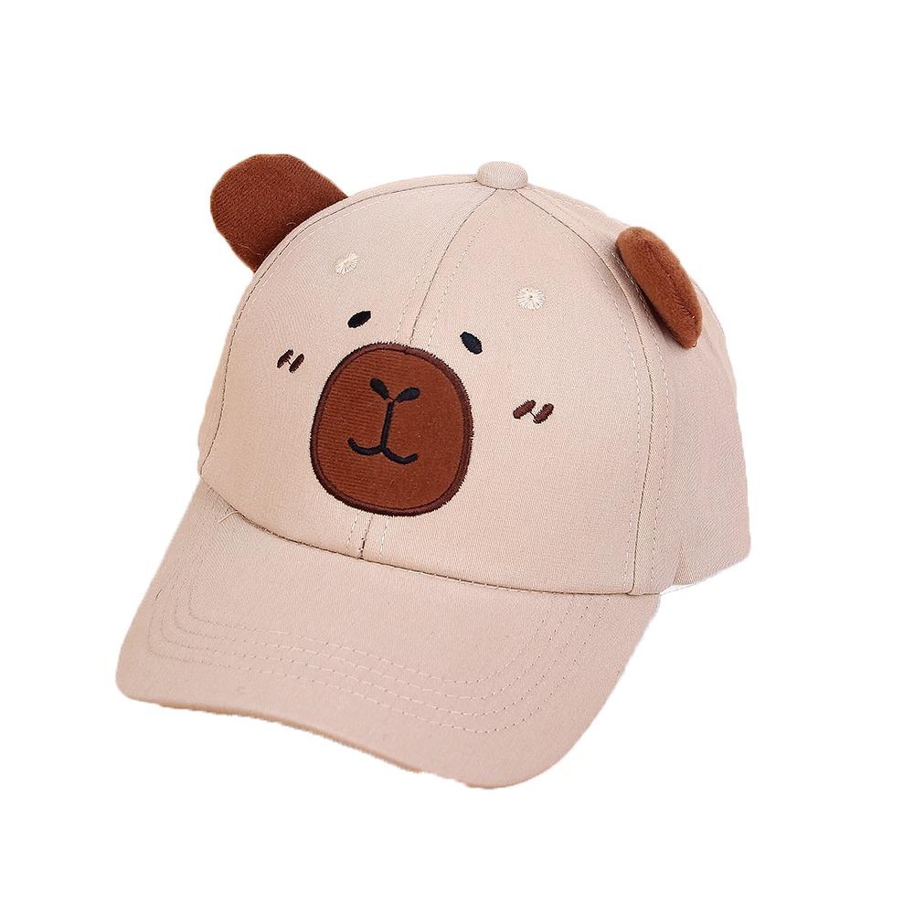 

Breathable Children Baseball Hat Cotton Baby Sunscreen Hat Capybara Peaked Cap Sun Visor легкие хаки