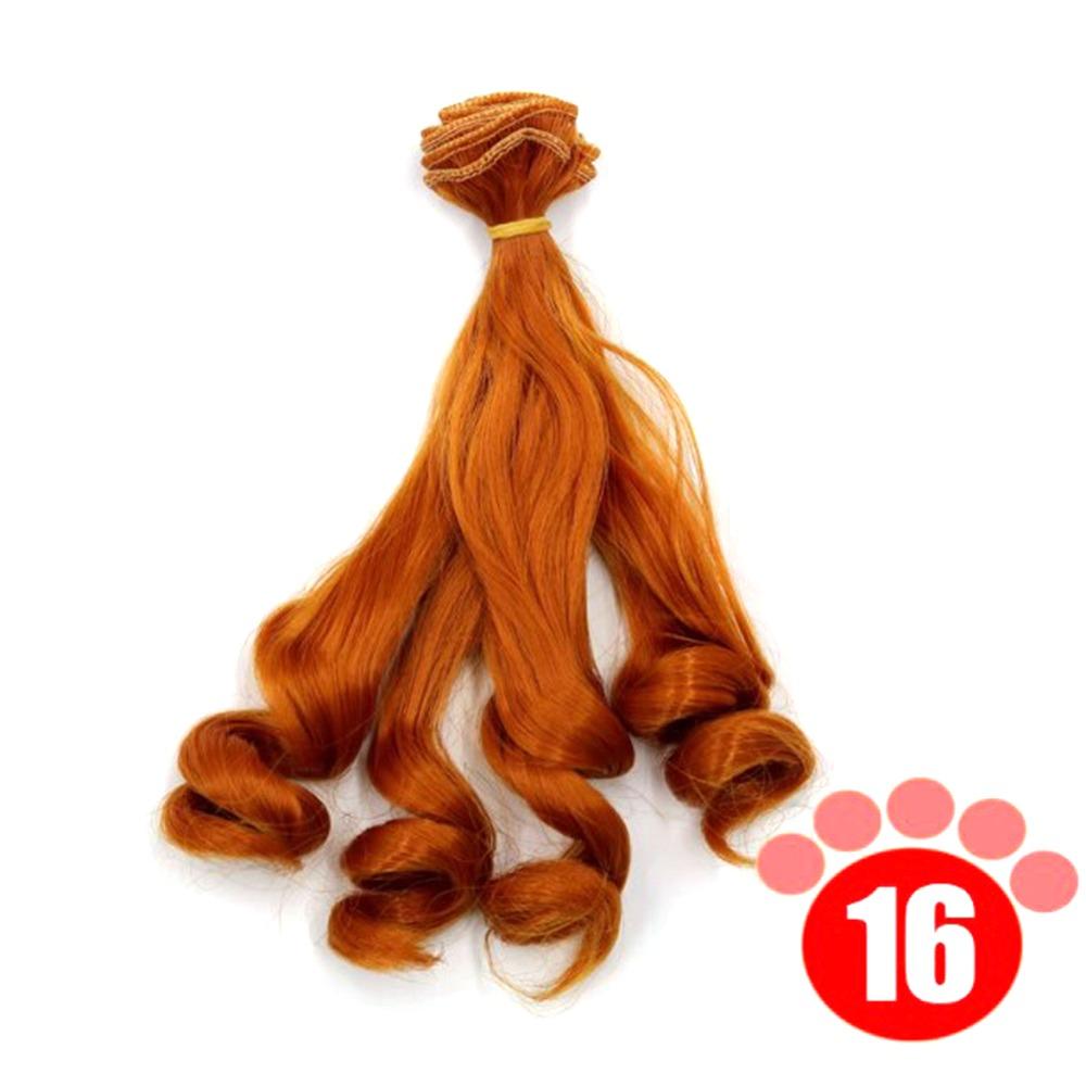 

Термостойкое волокно Bjd парик однотонный аксессуары для кукол 2024 детская игрушка подарок 16