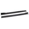 Bruce Shark Universal Side Skirt Rocker Panel Splitter Scratch Carbon Fiber & 2.2m/86.6" Extensions, Lips, Polypropylene, Resistant,