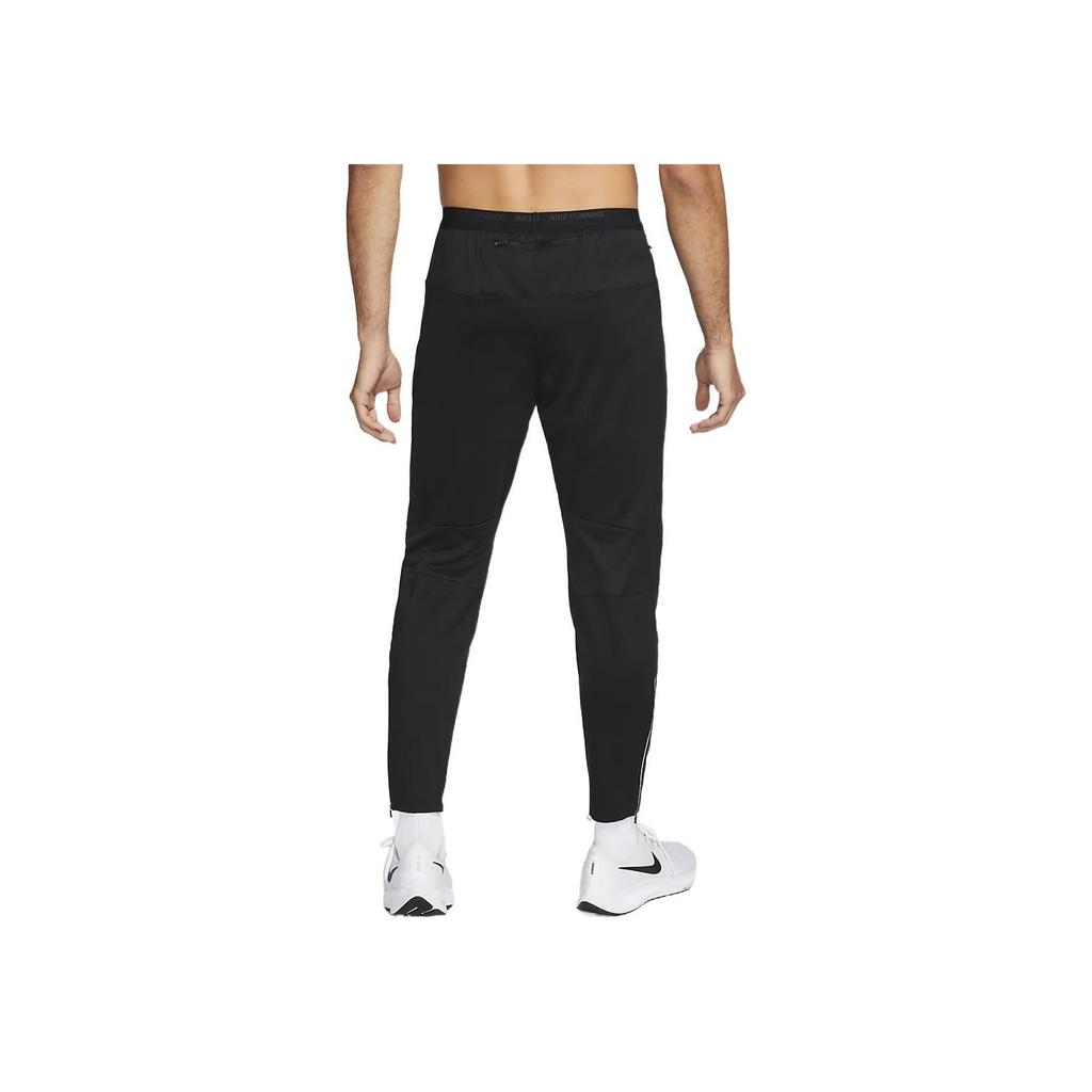 Nike FW22 Solid Color Logo Print Tapered Sports Pants Men bottoms Black DQ4741-010