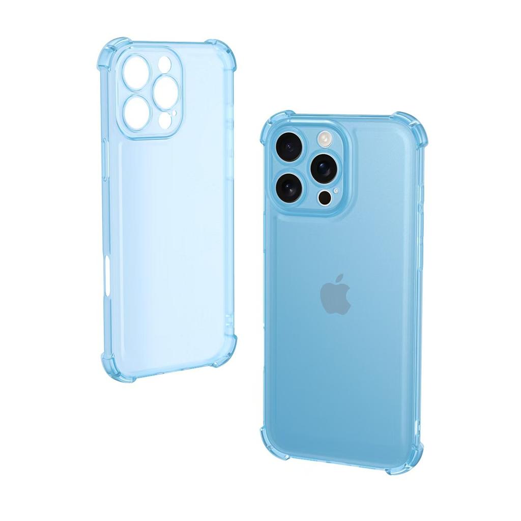 Applicable To Apple 17 Mobile Phone Case, New 16Pro Four Corners Anti-drop 15 Ice Mist Skin Feeling 14 Simple TPU Protective Case