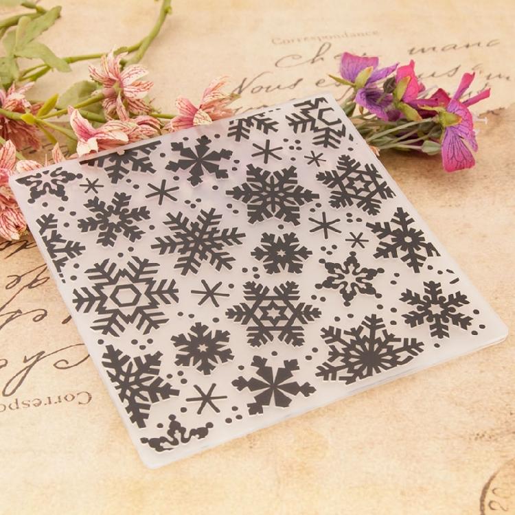 Paper Craft Embossing Folder Snowflake Pattern Embossing Templates for Christmas Card Making Scrapbooking Handmade Craft